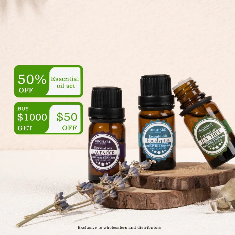 2022 travel gift set body skin care organic natural private label 100% pure diffuser essential oil (new) set