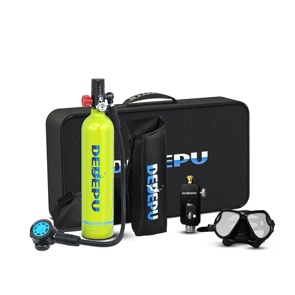 DEDEPU 15-25 Minutes Oxygen Tank Underwater Breathing Apparatus Mini Scuba Tank Diving Equipment
