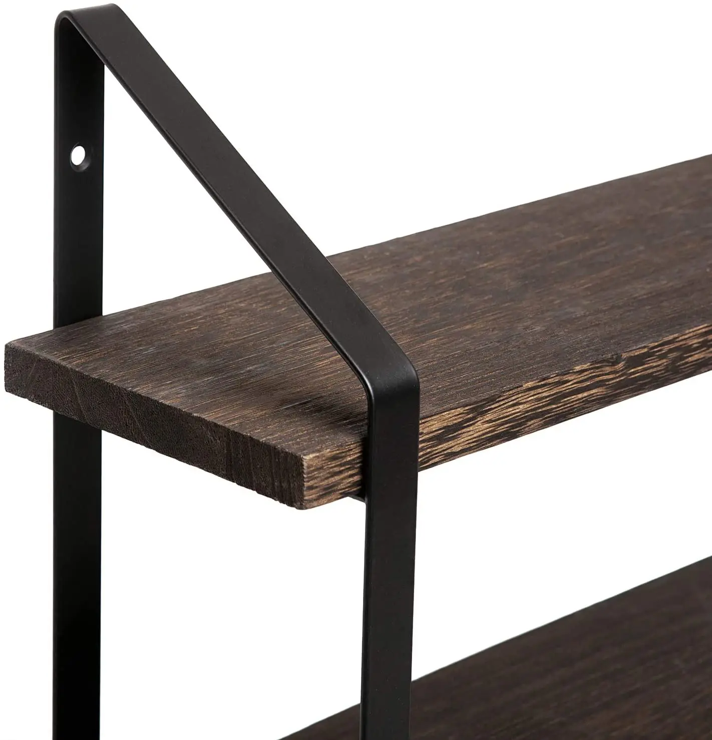 Wall Shelf Hanging Storage Furniture Metal Antique Industrial Vintage Rustic Solid Wood Mounted Wall Floating Shelves For Wall