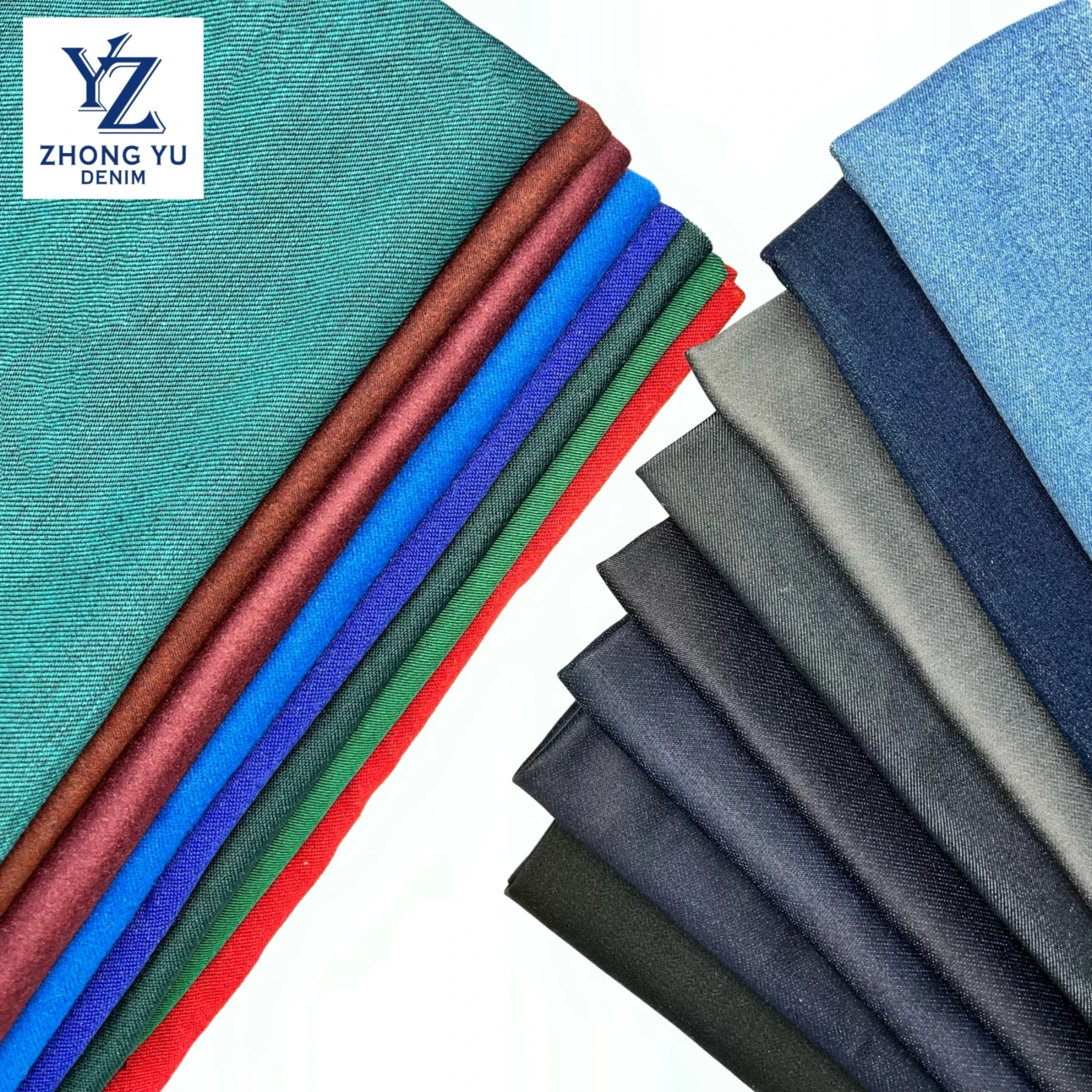 High quality Cotton 100% stretchy denim fabric Jeans And Pants denim jeans fabrics For Mens Womens Kids