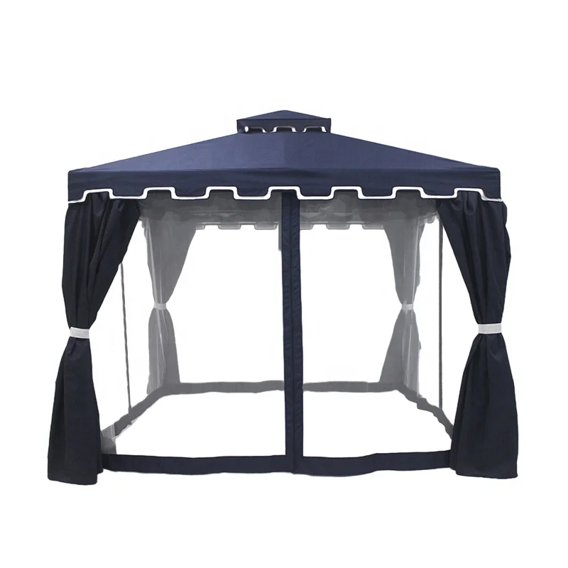 High Quality PVC Material Gazebo Professional Manufacturer Gazebo 3x3x2.75m Luxury Garden Gazebo