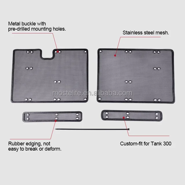 High Quality Stainless Steel Radiator Water Tank Protector Grille Anti Insect Net for GWM Tank 300