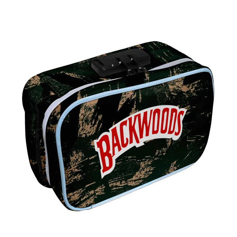 2021 Promotional Backwoods Handbag Smoking Accessories Set Box Bag with Combination Lock for Hemp Smoker