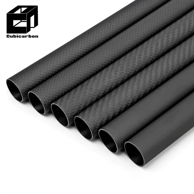 OEM 3-180 mm Customized Diameter Carbon Fiber Tubes 3K Carbon Fiber Pole Manufacturer