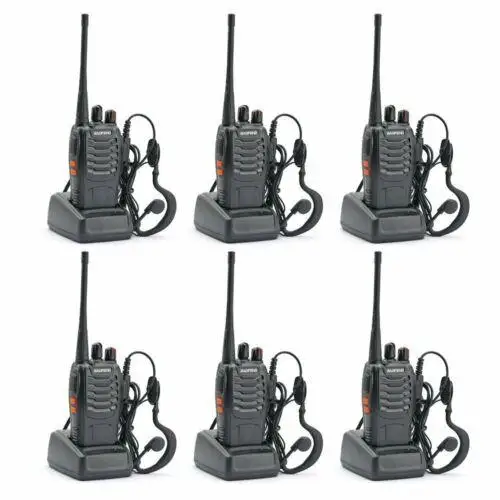 6 упаковок Baofeng BF-888S 5 Вт UHF 400-470 МГц радио