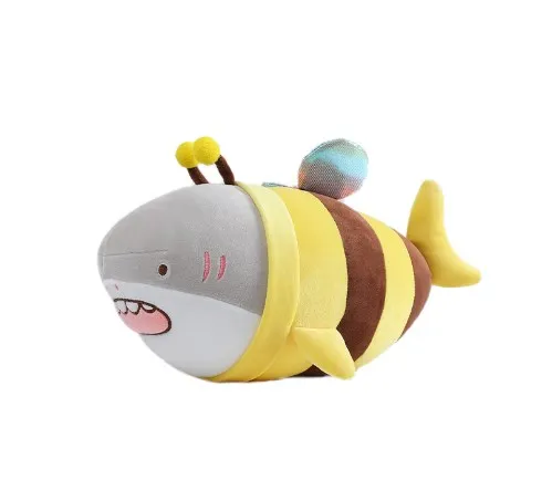 Stuffed Animals Toys Cute Bee Shark Plush Toy Custom Design