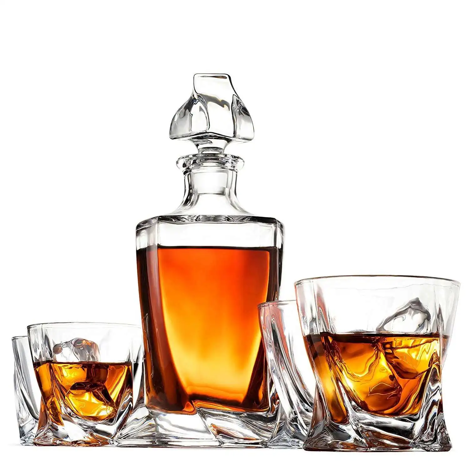 Most Selling Products Crystal Premium gift Alcohol Drinking Bar Vodka set Lead Free Glassware Barware Luxury licorera de cristal