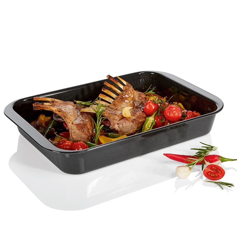 Household Items Nonstick baking pans Enamel Kitchen Tools Food-grade Steel Pan