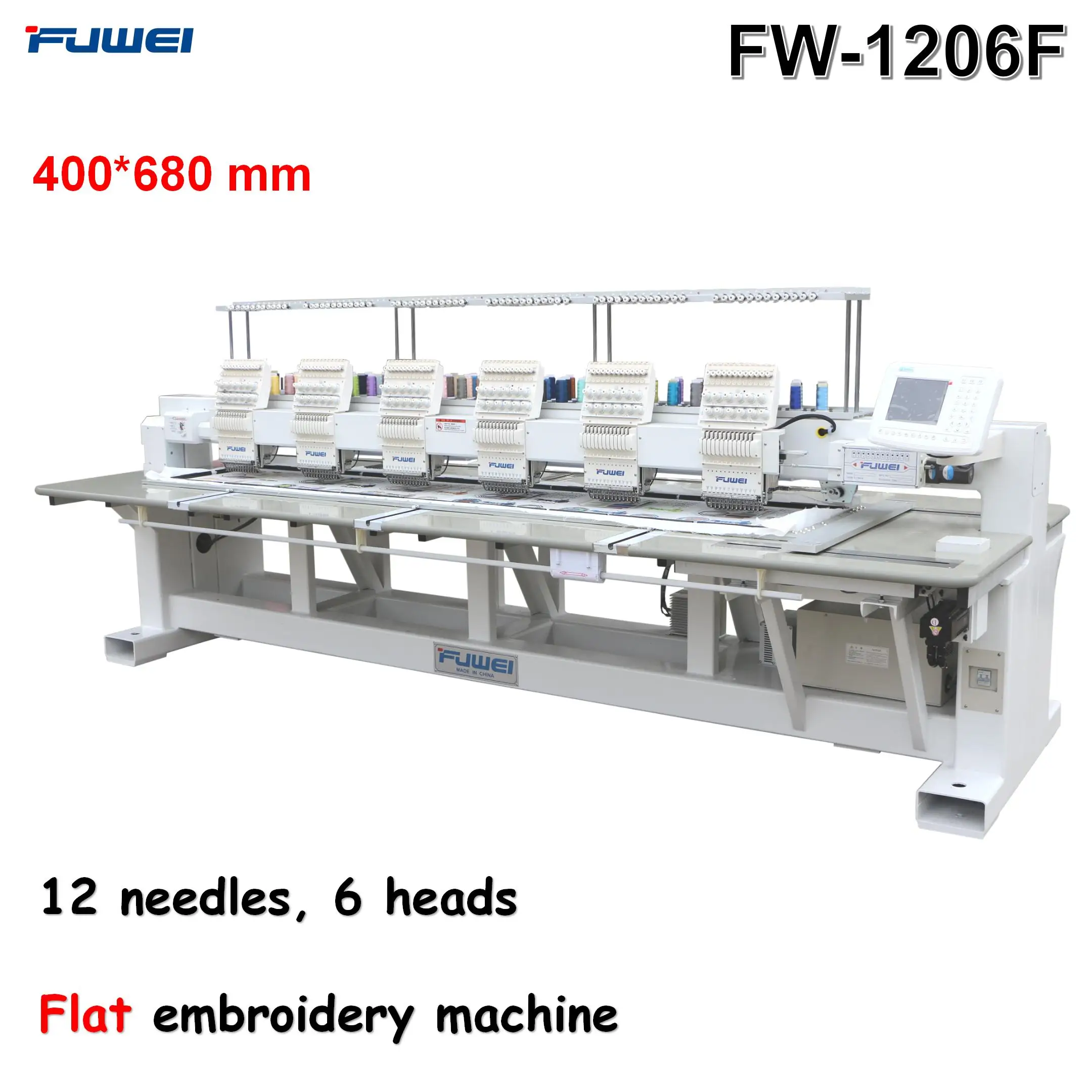 fuwei 2023  new ready 12/15 needles single head automatic color change hat embroidery machine app store for sale