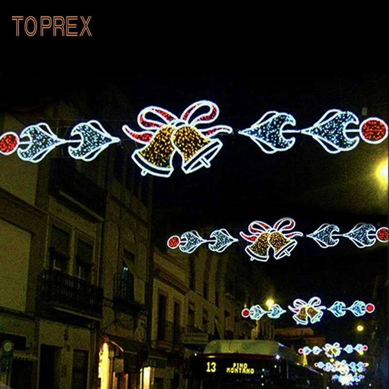 Power Saving Durable External LED Decorative Cross Street Pole 2d Themed Christmas Decorative Lights