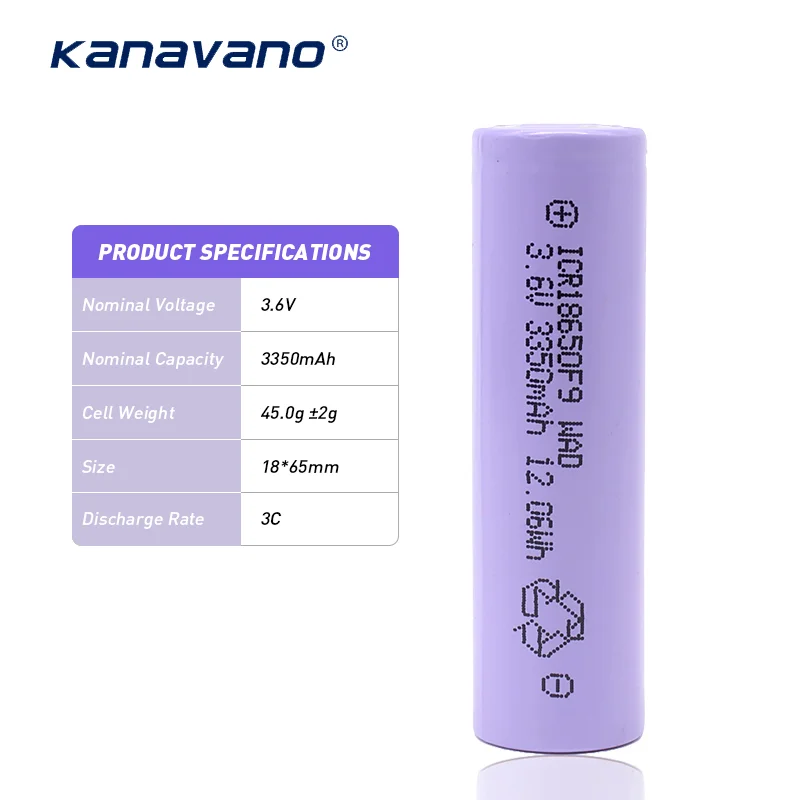 Wholesale li ion battery cells 18650 rechargeable 3.6v 3350mah  batteries supply for electric scooters
