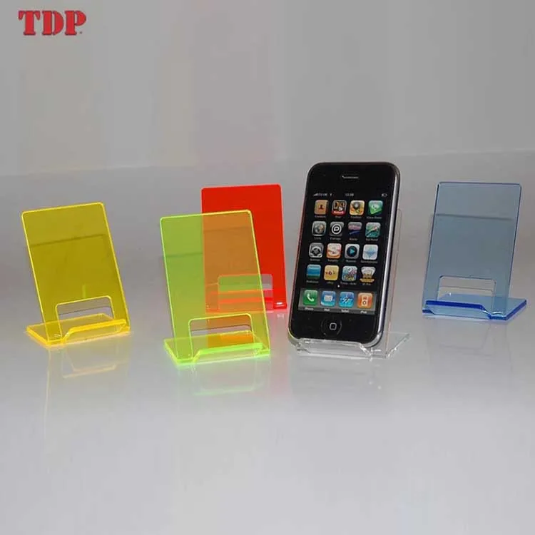 Custom Clear Acrylic Cell Phone Display Stand Acrylic Phone  Electronic Products Display Rack