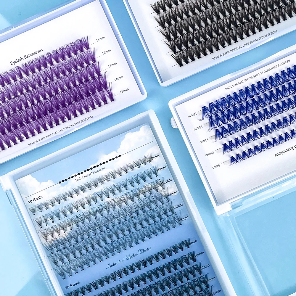 Self Grafting Lashes Handmade Individual Cluster Eyelash Extension Professional Segmented Eyelash