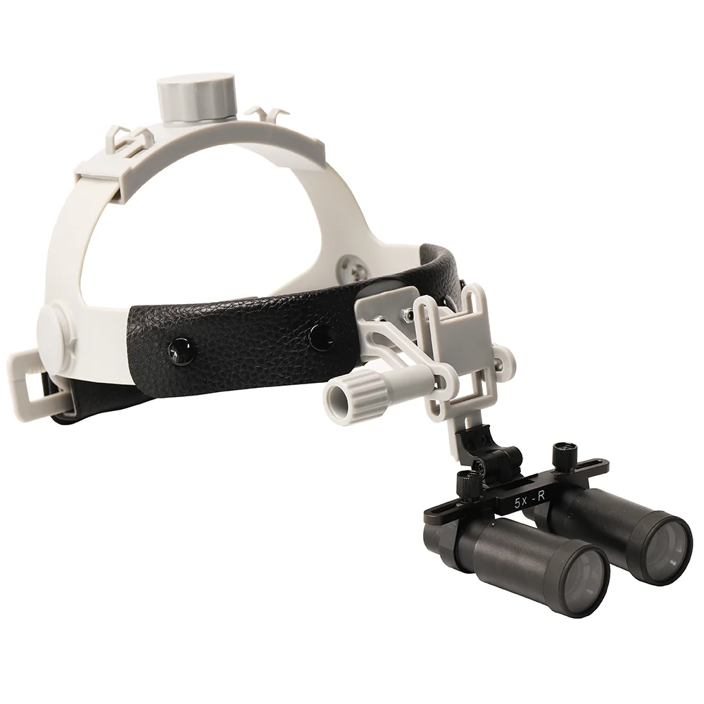 Dental Medical Loupes 5X Dental Surgical Binocular Magnifier Headband Loupe Portable Medical Magnifier Dental Laboratory