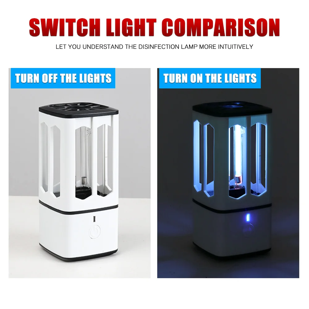 
2020 New UV Light Ultraviolet Ozone Disinfection Sterilizer Germicidal LED UV Lamp 