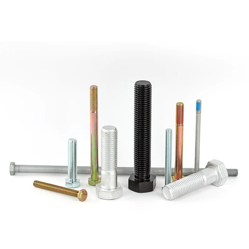 Bolts and Nuts Manufacturer Black Oxide Dacromet Geomet Zinc Carbon Steel Hexagon Head Bolts Hex Bolts