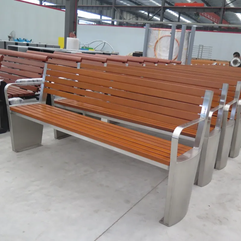 Садовая мебель наружная пластиковая Древесина WPC Park сиденье из натурального дерева верстак для спинки патио