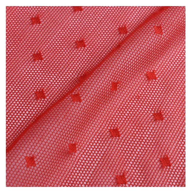 85% Nylon 15% Spandex Net Fabric for Undershirts Comfortable Underwear Material