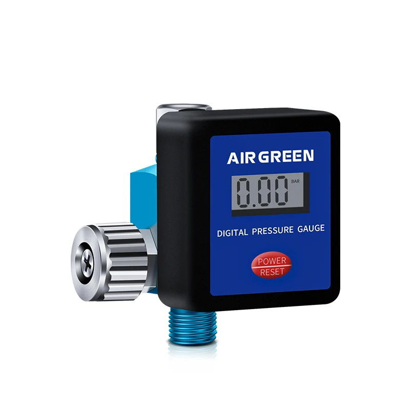 AIR GREEN Digital Air Pressure Gauge For Spray Gun