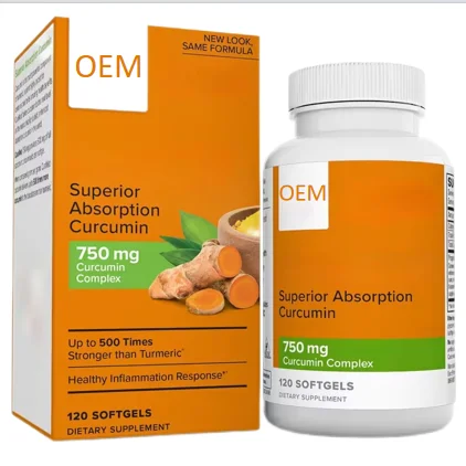 Customized products supplement health enhance joints absorption of Curcumin softgels Capsules