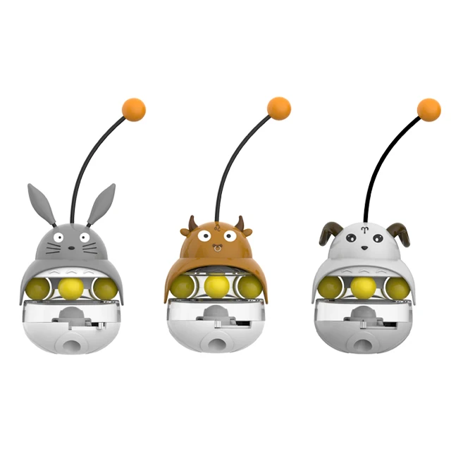 
cat toys interactive automatic self rotating Automatic grasping training cat toy Food dispensing toy cat 