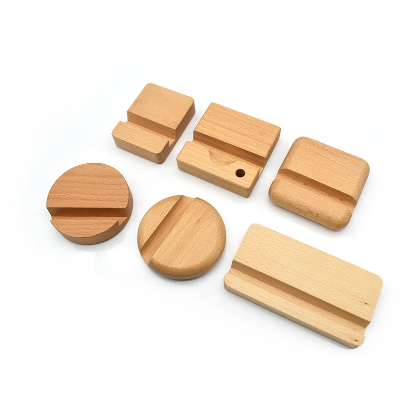 Лидер продаж деревянный держатель для мобильного телефона 8*8 см