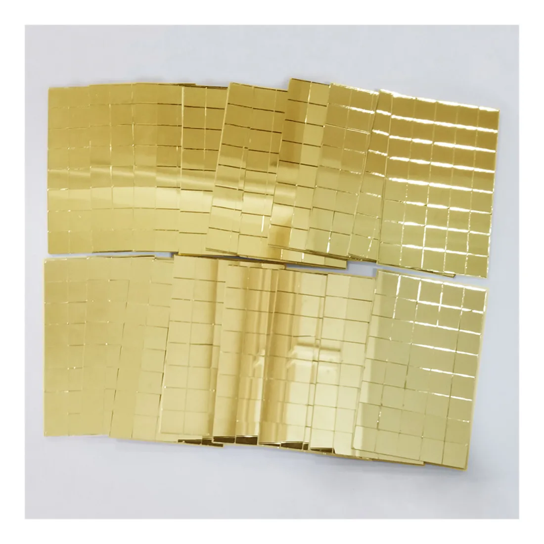 Self-Adhesive Mirrors Mosaic Tiles Mini Square Glass Decorative Craft DIY Accessory for Party Home Decor