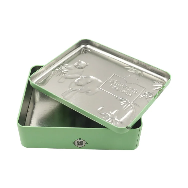 Manufacturer Supplies Tinplate Portable Custom Christmas Wholesale Tea Tin Can