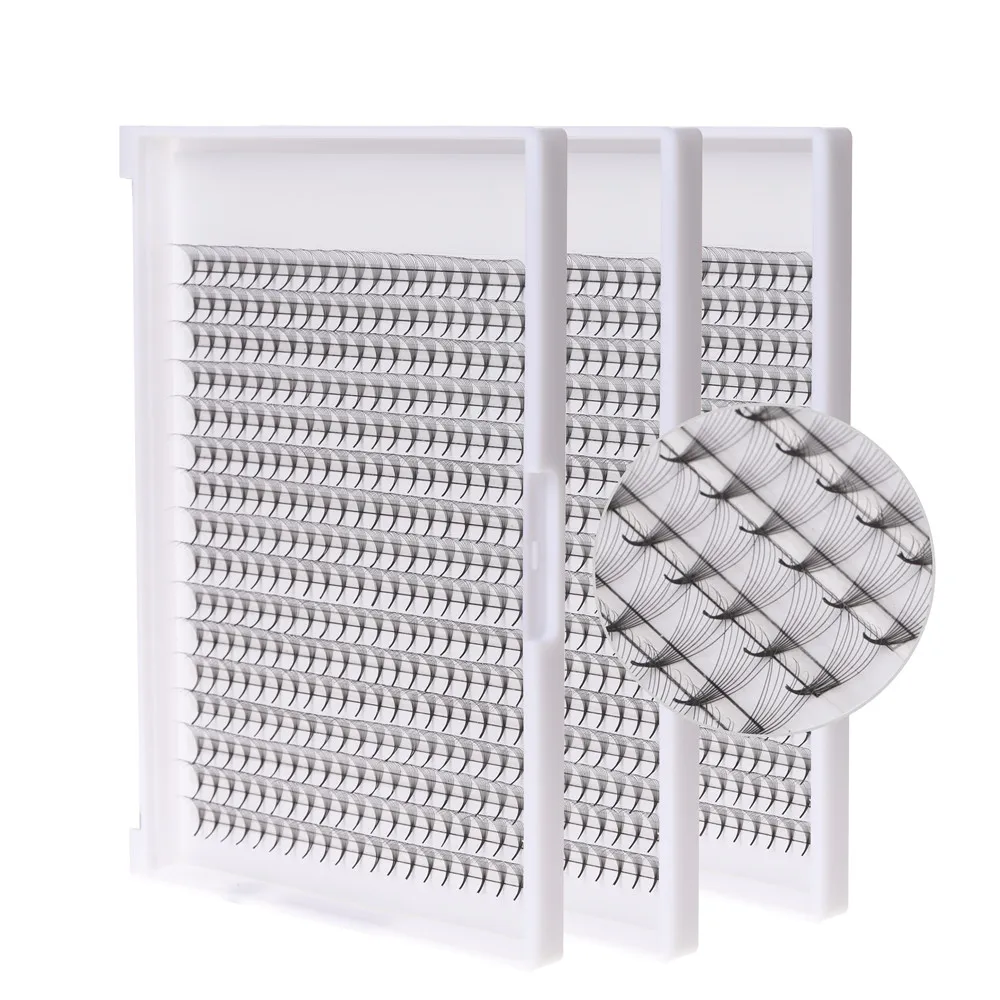 SP EYELASH Cashmere Wispy Premade Volume Fans Lashes Narrow Promade Fans Eyelash Extension M L Curl Point Base Premade Fans