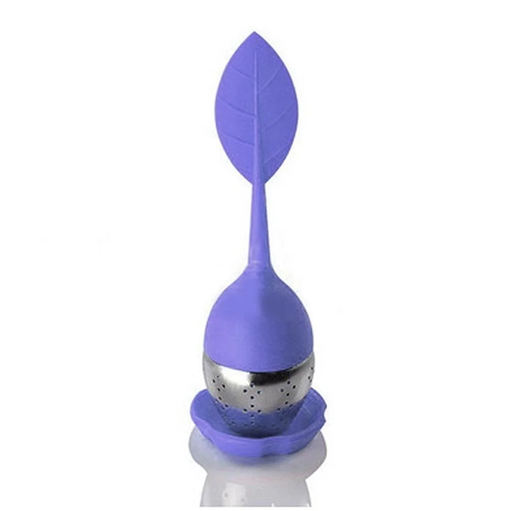 Stainless steel tea infuser tea filter silicone leaf tea strainer small and exquisite easy to carry