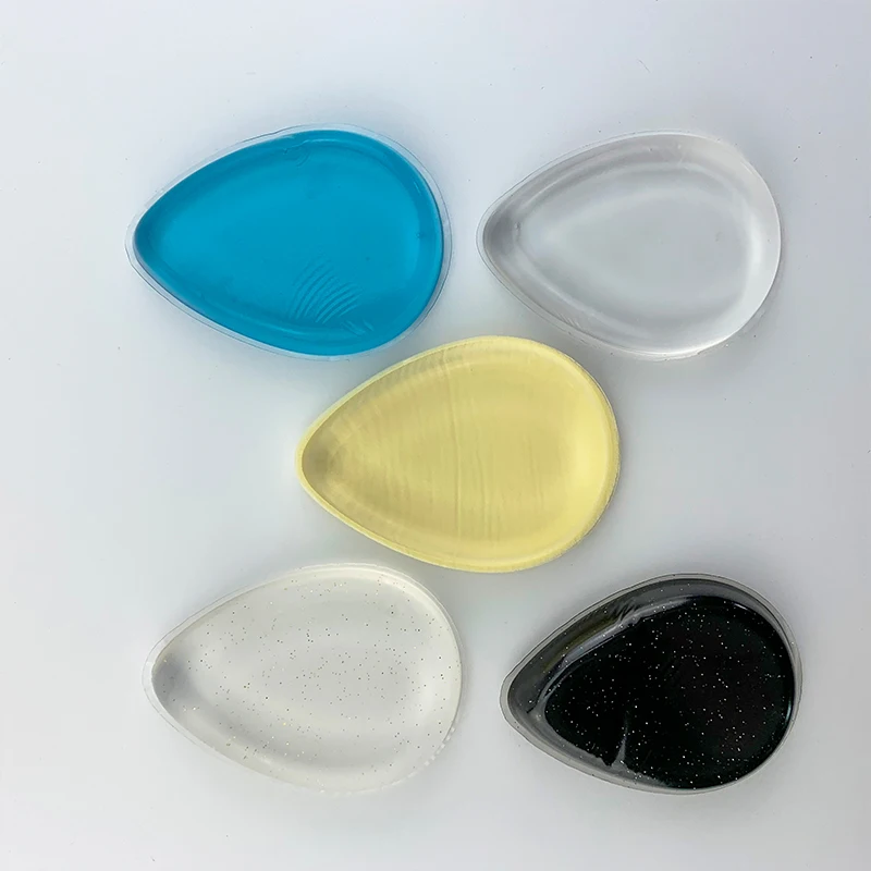 2020 hot sell Cosmetic Extra Soft Transparent silicone  Face Makeup Powder Puff Silicone Makeup Sponge