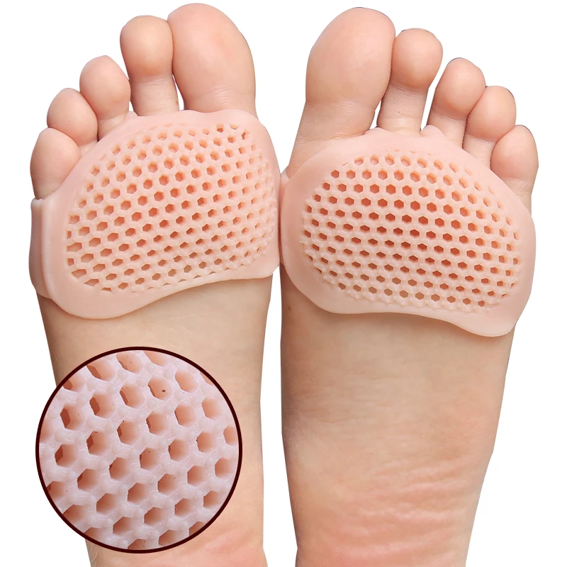 Silicone Honeycomb Forefoot Insoles High Heel Shoes Pad Gel Insoles Breathable Health Care Shoe Insole Massage Shoe Cushion