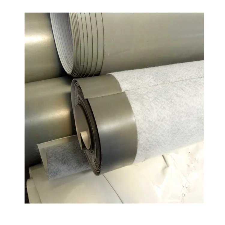 1.5mm Fleece Backing Waterproof Membrane PVC Sheet Plastic sheet roll for roof