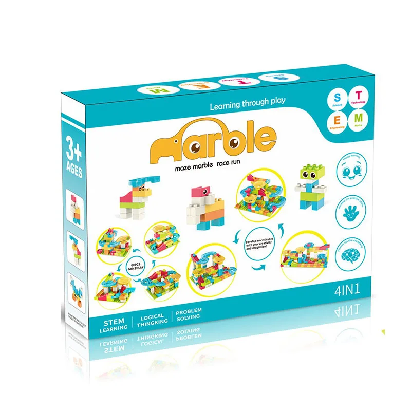 
120 PCS Educational Plastic Construction Set Marble Race Run 