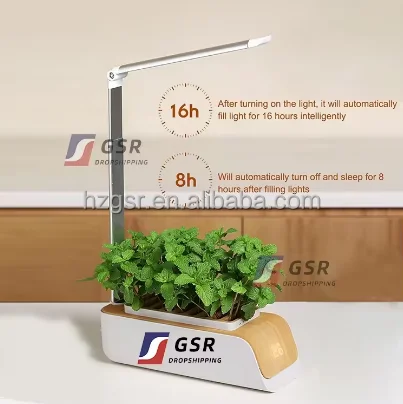 GSR лидер продаж светодиодные умные садовые мини-системы для выращивания набор внутреннего сада Европейский подарок на день Святого Валентина ABS кухонный сад/