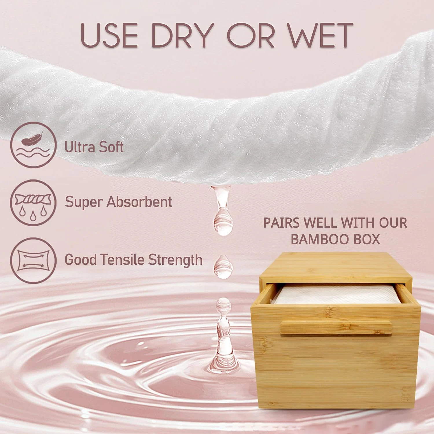 Soft Pack Disposable Spunlace Artificial Cotton Facial Tissues 50/80 Sheets Customizable Cleaning Adults Household Use Skin Care