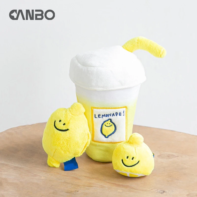 Лидер продаж в Корейском стиле, лимон, чай, пищалка, интерактивные игрушки, собака-пазл