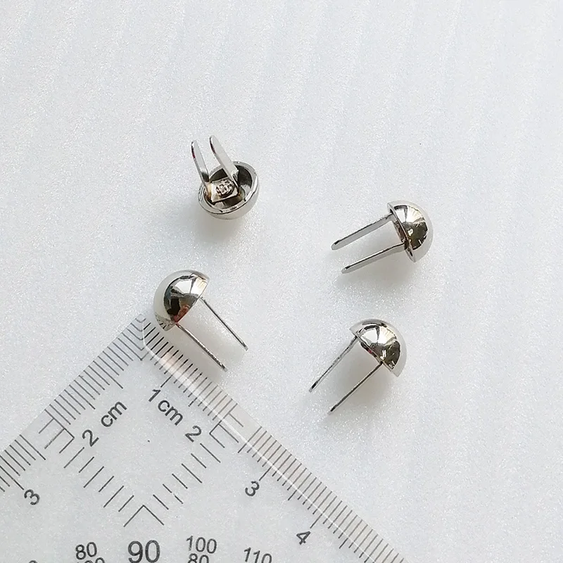 Belt Accessories Metal Mushroom Half Round Shapes Belt Rivet Claw Studs Nail for Leather Garment Wallet