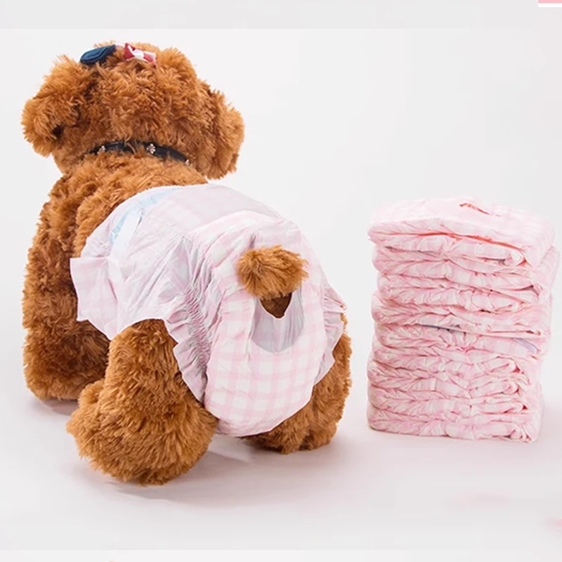 Fast Shipping Wholesale Manufacturer HipiPet Cotton Para Perros Dog Diapers Pet Grooming Product Pink Blue Luxury Pet Diaper
