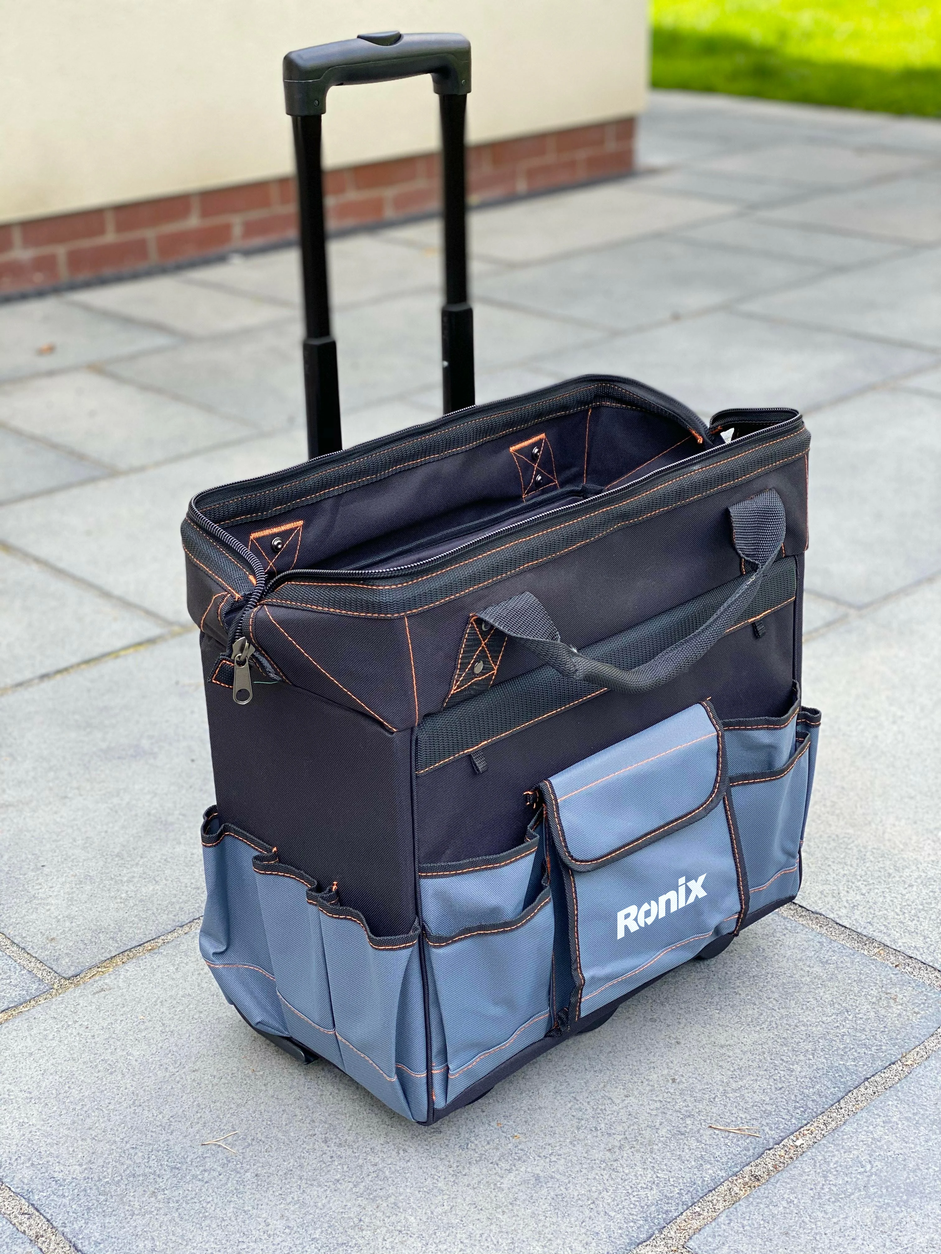 Ronix RH-9169 Customized Heavy duty Large Capacity Rolling Tools Bag With Wheels