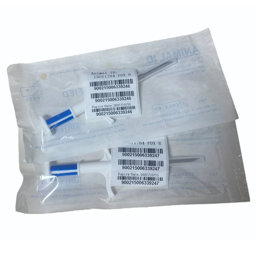 Universal ISO 134.2khz / 125khz EM4305 FDB-X microchip rfid glass capsule tag Animal Pet Microchip