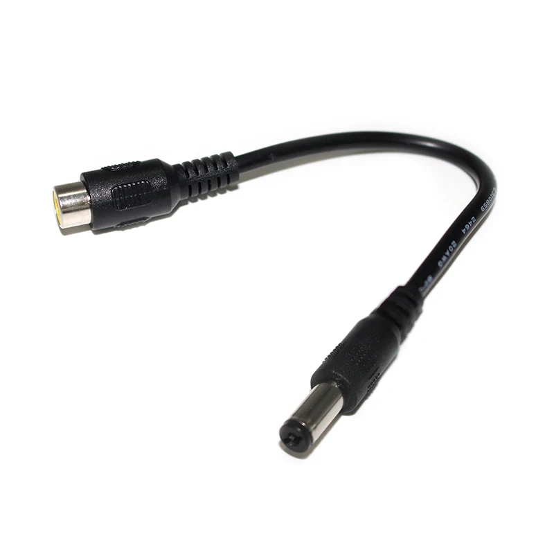 DC power cable 5.5*2.1 male to RCA Female Plug Cable Power Conversion Cable