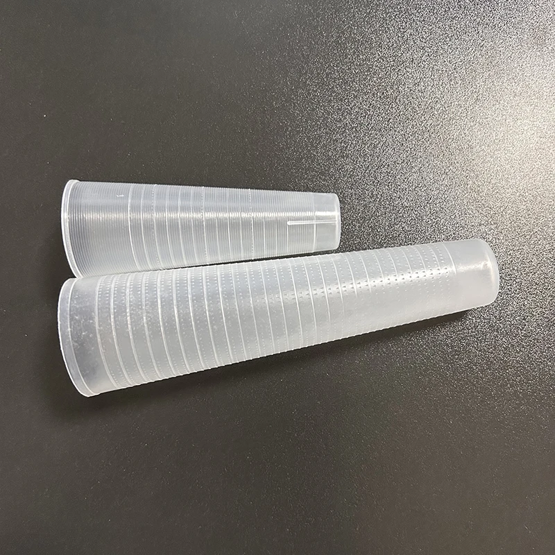 Plastic paper cone 11cm length small size bobbin for packing yarn sequin yarn personal home usage  made in China