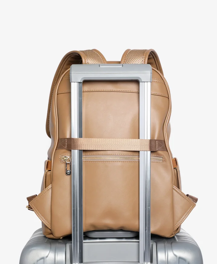 
Factory Custom Branded Design Micro Fiber Plain Diaper Backpack Travel Mummy bags with Insulated Bottle and Changing Nappy 