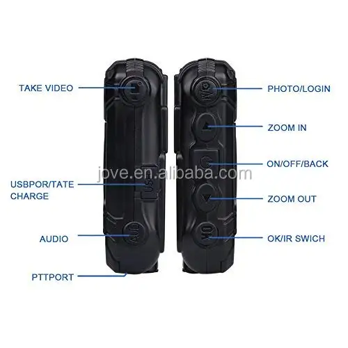 
4G Wifi GPS Touch Screen 1080P IR Night Vision Body Worn Camera 