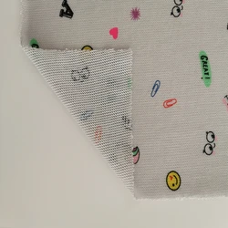 unicorn rainbow high quality breathable polyester hacci jersey fabric cute cartoon digital print fabric