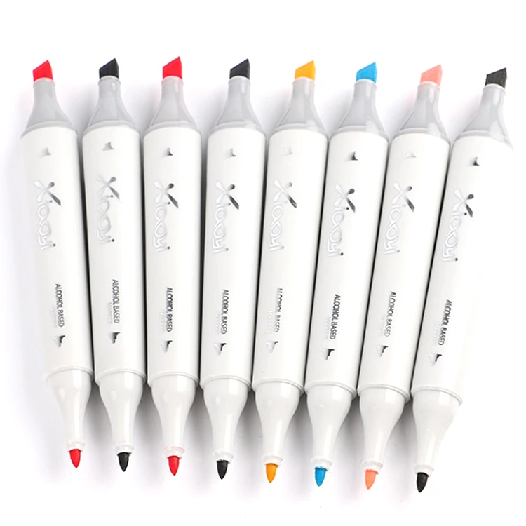 High quality dual tip marker set multi colored 168 colors arts sketch marker pen  for clothing design