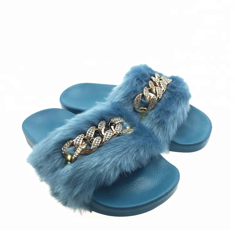Slippers Women Wholesale Lady fashion shoes Mink Sandals Fur Slides