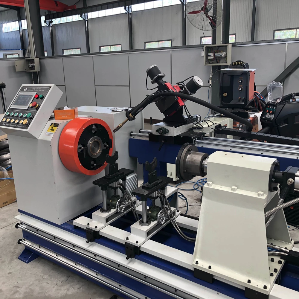 Cnc Control Pipe Flange Butt Joint Square Tube Flange Girth Weld Automatic Circular Seam Welding Machine
