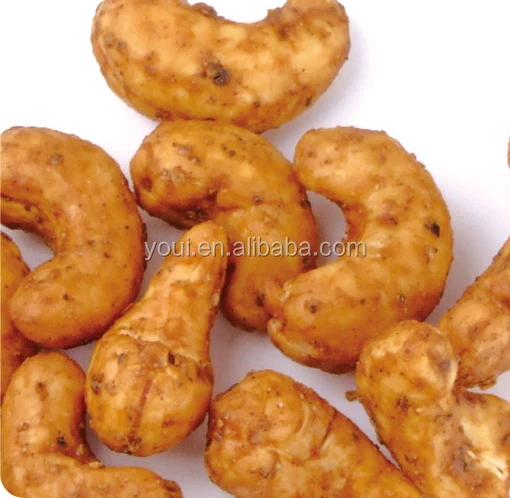 BRC Certificate Wholesale Black Pepper Flavor Roasted Coated Cashew Natural Snacks
